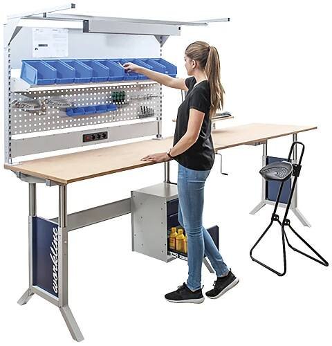 Pracovný stôl workline – bedrunka hirth: základný stôl
