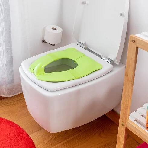 InnovaGoods Foltry dětské skládací sedátko na WC zelené