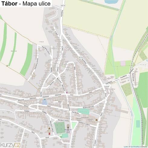 Tábor - mapy | Kurzy.cz