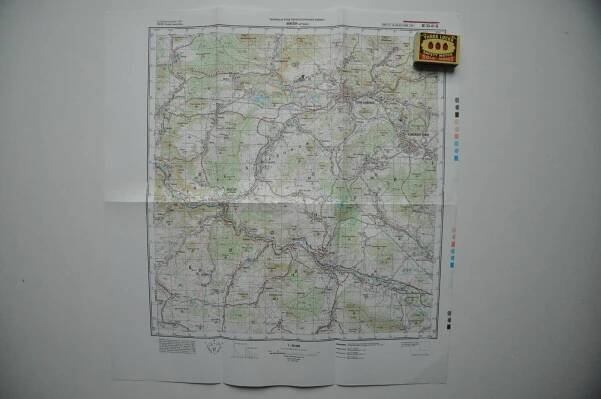 BENEŠOV NAD PLOUČNICÍ ČESKÁ KAMENICE ŠENOV ŽANDOV - MAPA GŠ 1:50k 1992 - Staré mapy a veduty