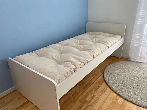 FUTON 90x200 oboustranný bavlněný + pohankový | futon + pohanková podložka PZH Délka matrace 200 cm