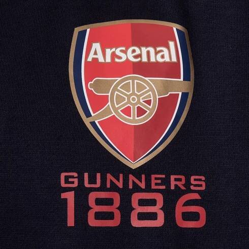 Mikina Arsenal FC, tmavě modrá, zip