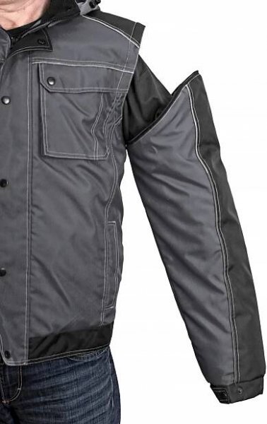 Bunda CXS IRVINE, zimní, pánská, šedo-černá, vel. 6XL
